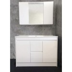 Cabinet - D1200FS-GW Series 1200 Glossy White - Single Basins